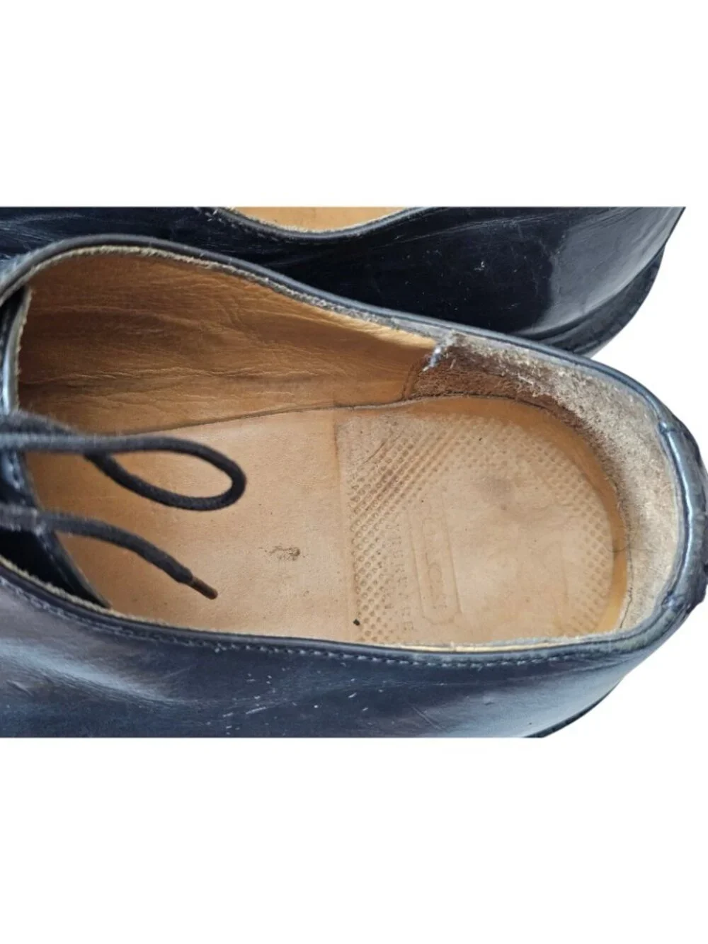 Coach Mens SZ 13 black Leather Oxfords Lace Up Work Shoes